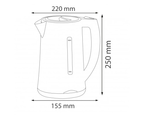 Електрочайник KETTLE-3 білий