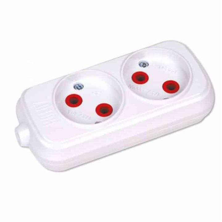 Колодка 2 гнізда · HOROZ ELECTRIC · kolodka-2-gnezda
