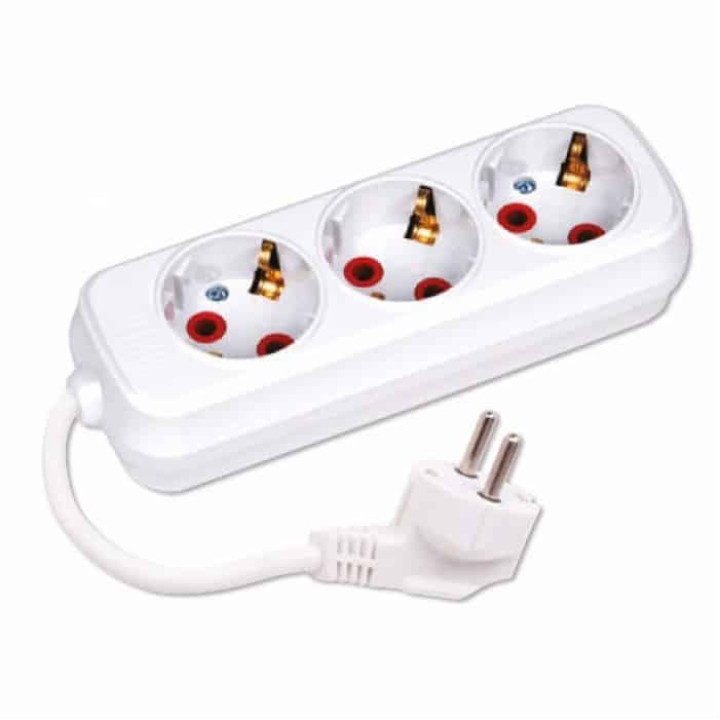 Подовжувач 3 гнізда 2 М з заземленням · HOROZ ELECTRIC · udlinitel-3-gnezda-2-m-s-zazemleniem