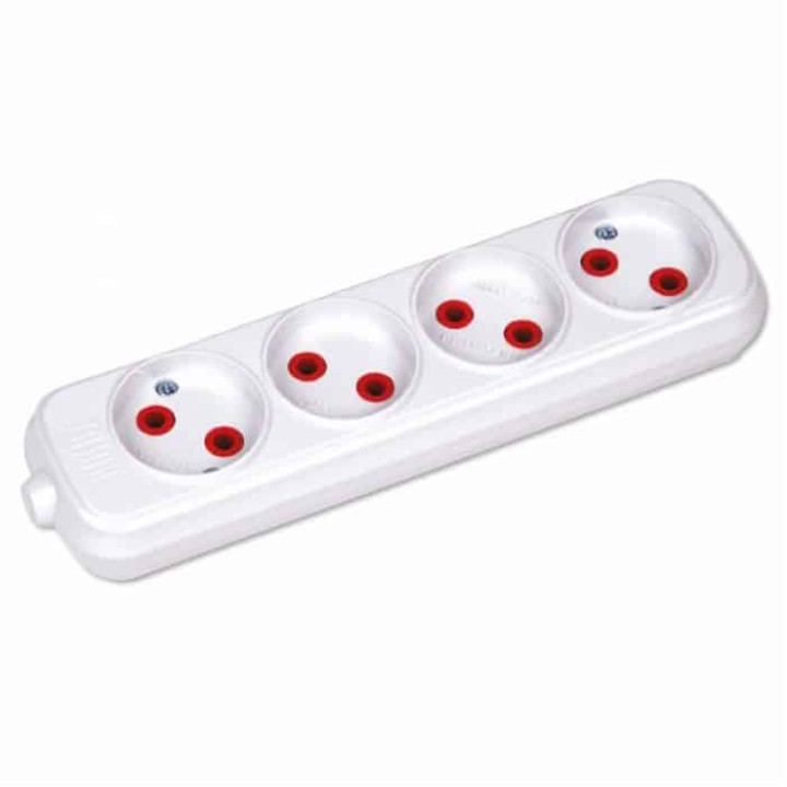 Колодка 4 гнізда · HOROZ ELECTRIC · kolodka-4-gnezda