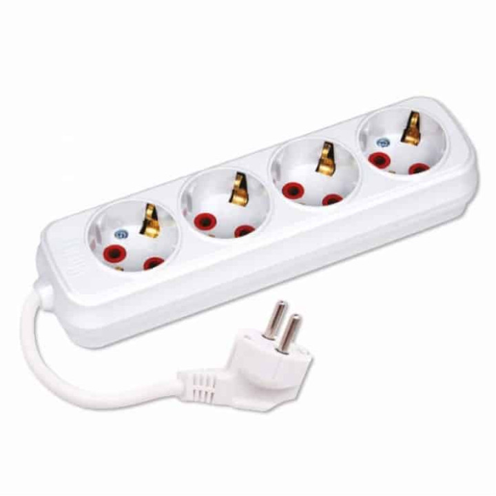 Подовжувач 4 гнізда 2 М з заземленням · HOROZ ELECTRIC · udlinitel-4-gnezda-2-m-s-zazemleniem