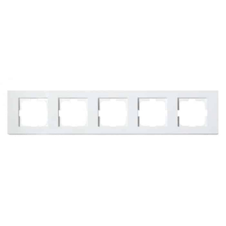 Рамка 5-на GRANO білий · HOROZ ELECTRIC · pjaternaja-ramka-grano-white