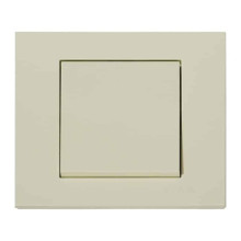 Вимикач 1-клавішний кремовий GRANO · HOROZ ELECTRIC · vikljuchatel-1-klavishnij-kremovij-grano