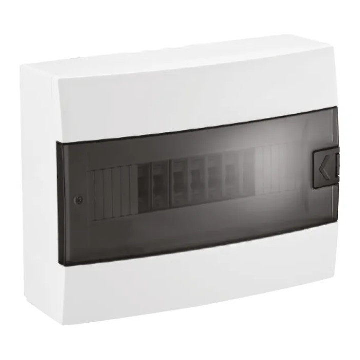 Щиток зовнішній 12 авт. білий · HOROZ ELECTRIC · surface-mounted-12-av-white