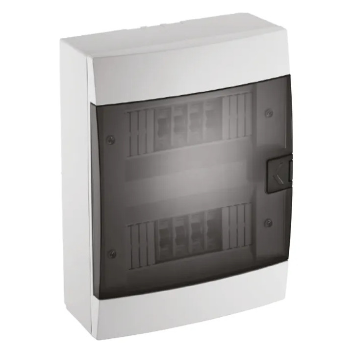 Щиток зовнішній 16 авт. білий · HOROZ ELECTRIC · surface-mounted-16-av-white