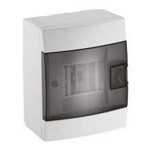 Щиток зовнішній 4 авт. білий · HOROZ ELECTRIC · surface-mounted-4-av-white