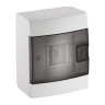 Щиток зовнішній 4 авт. білий · HOROZ ELECTRIC · surface-mounted-4-av-white