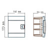 Щиток внутрішній 4 авт. білий · HOROZ ELECTRIC · flush-mounted-4-av-white — 2