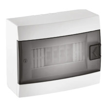 Щиток зовнішній 8 авт. білий · HOROZ ELECTRIC · surface-mounted-8-av-white