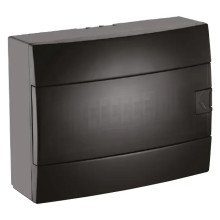 Щиток зовнішній 12 авт. чорний · HOROZ ELECTRIC · surface-mounted-12-av-black