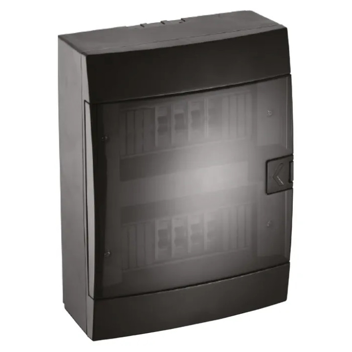 Щиток зовнішній 24 авт. чорний · HOROZ ELECTRIC · surface-mounted-24-av-black