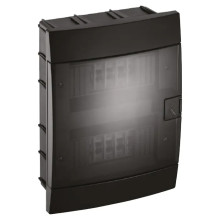 Щиток внутрішній 24 авт. чорний · HOROZ ELECTRIC · flush-mounted-24-av-black
