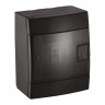 Щиток зовнішній 4 авт. чорний · HOROZ ELECTRIC · surface-mounted-4-av-black
