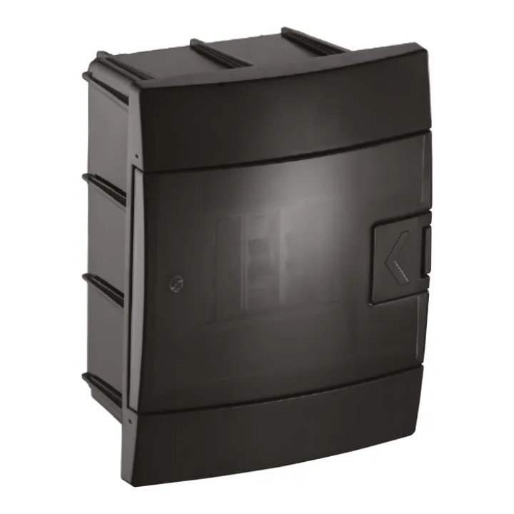 Щиток внутрішній 4 авт. чорний · HOROZ ELECTRIC · flush-mounted-4-av-black