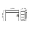 Щиток внутрішній 8 авт. чорний · HOROZ ELECTRIC · flush-mounted-8-av-black — 2