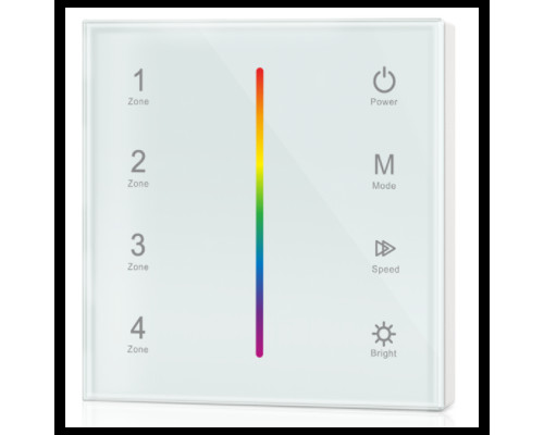 T3-1-White панель /1 зона, белый корпус/