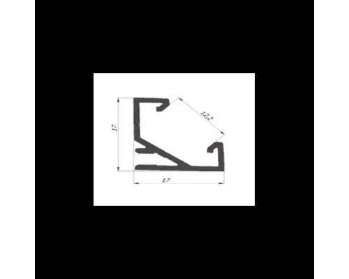 ЛПУ17 -1м. ал. профиль led