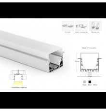 LP-SPL011U -1м. рассеиватель к профилю LP-SPL011