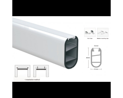 LP-SL312 -1м. ал. профиль (15,1х28,6мм)