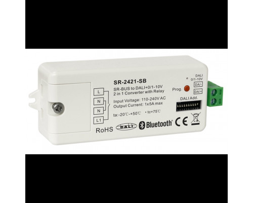 SR-2421-SB конвертер-шлюз (Bluetooth+RF to DALI+1-10V)