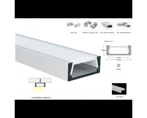LP-SL027 -1м. рассеиватель (3 метра ламель)