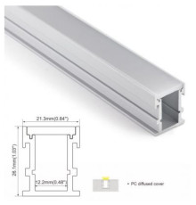 LP-SALP034 -1м.  ал. профиль (в ламелях по 2м)