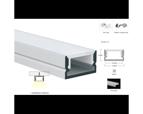 LP-SL143B -1м. рассеиватель (2м ламель)
