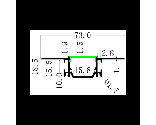 LP-SPL082B -1м. рассеиватель