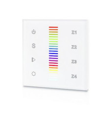 SR-2830RGB-AC (W) панель /4 зоны, белый корпус/