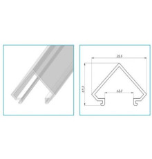 экран матовый РСУ  "угол" поликарбонат