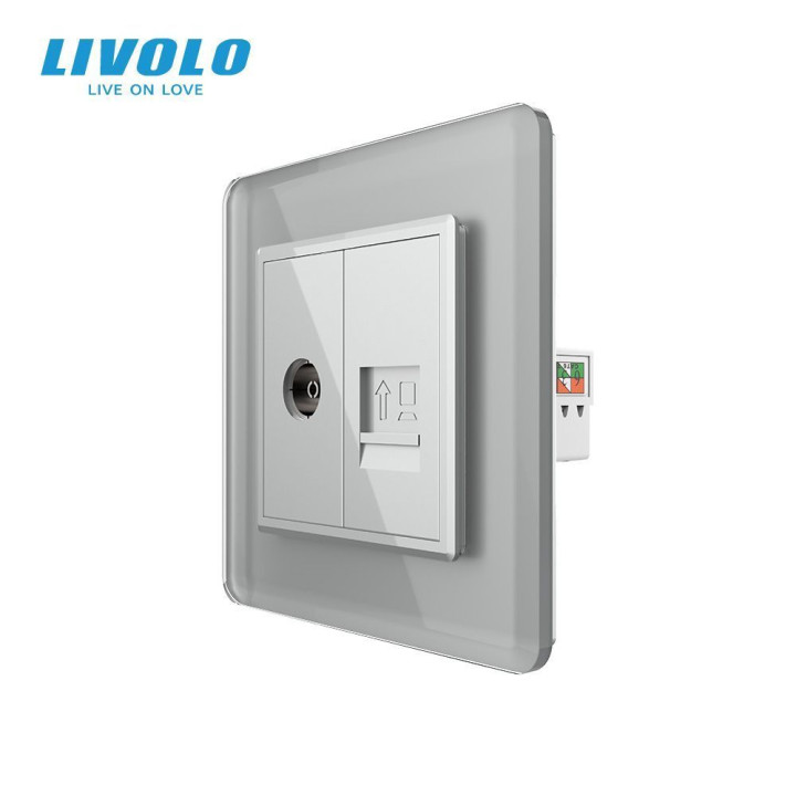 Розетка комп · LIVOLO · VL-C7FCCP/FCTV-2IS05