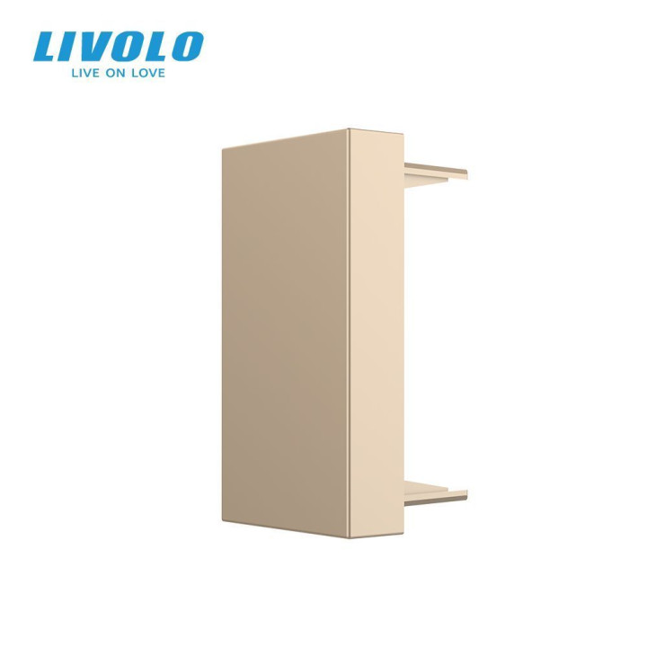 Заглушка для розетки LIVOLO, золота, модуль 22.5×45 мм, 0.5 поста (VL-FCMB-1AP) · LIVOLO · VL-FCMB-1AP