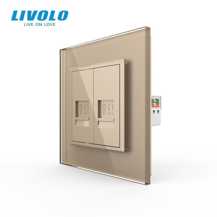 Розетка комп · LIVOLO · VL-C7FCCP/FCCP-2AP