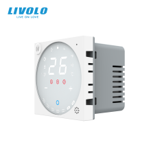 Wi-Fi терморегулятор сенсорний програмований LIVOLO, білий, модуль без рамки · LIVOLO · VL-FCQ1Y-2WP