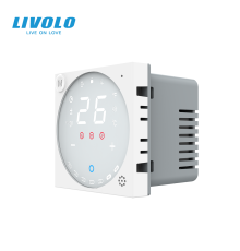 Wi-Fi терморегулятор сенсорний програмований LIVOLO, білий, модуль без рамки