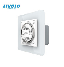 Вбудована Bluetooth-колонка LIVOLO з TWS (стерео) біла 2.5D скло