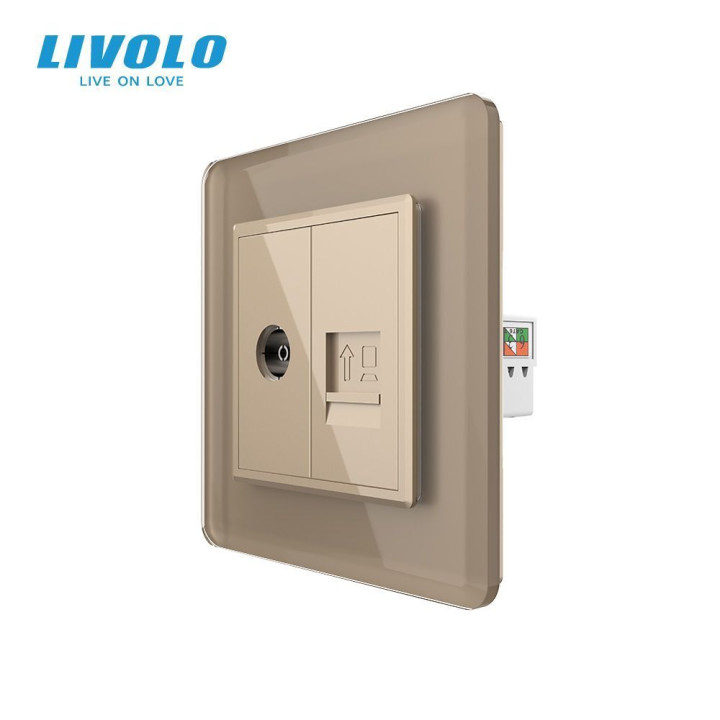 Розетка комп · LIVOLO · VL-C7FCCP/FCTV-2AS05