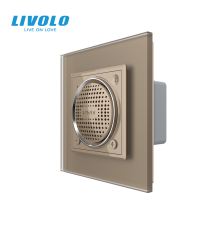 Вбудована Bluetooth-колонка LIVOLO з TWS (стерео) золота матова скло
