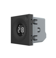 Розумний датчик температури та вологості ZigBee (термометр-гігрометр) LIVOLO, чорний, модуль без рамки (VL-FCEZ-2BP)