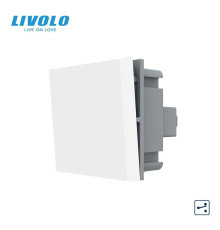 Прохідний вимикач LIVOLO, білий, модуль без рамки (VL-FCMKS-2WP)