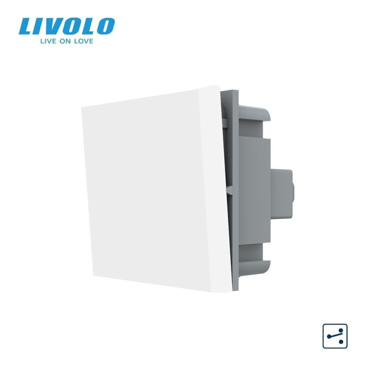 Прохідний вимикач LIVOLO, білий, модуль без рамки (VL-FCMKS-2WP) · LIVOLO · 720100111