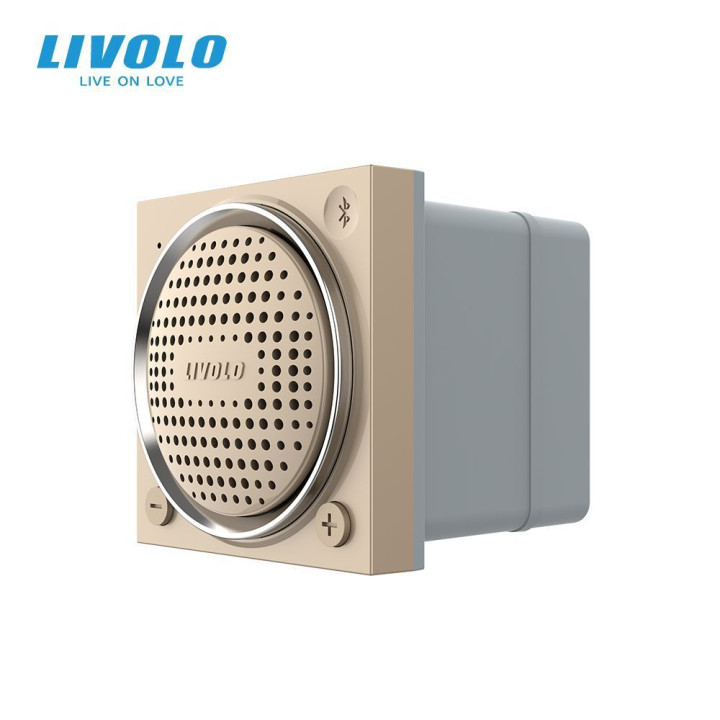Вбудована Bluetooth-колонка LIVOLO з TWS (стерео) золота, модуль без рамки · LIVOLO · VL-FCF-2APS25