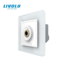 Бездотиковий вимикач 1 сенсор Livolo білий 2.5D Sense