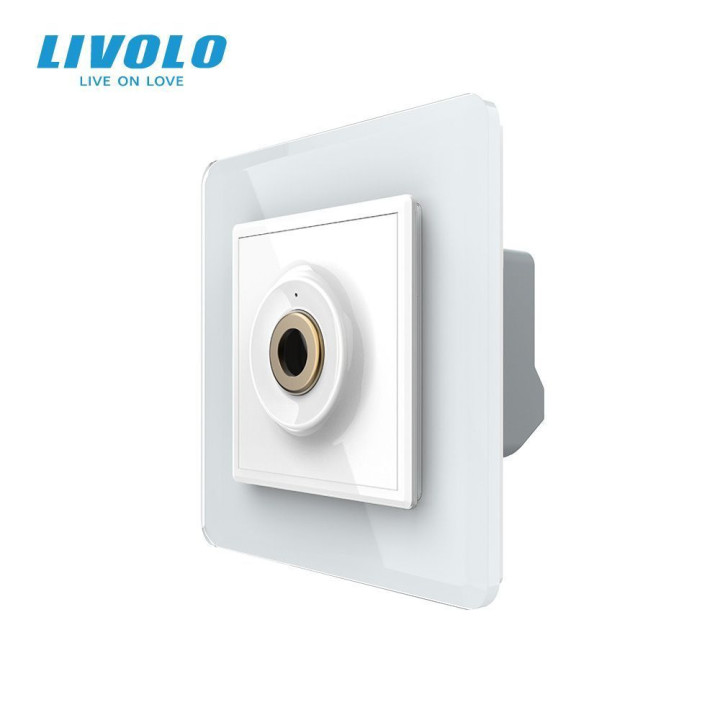 Бездотиковий вимикач 1 сенсор Livolo білий 2.5D Sense · LIVOLO · VL-C7FCU1-2WS05