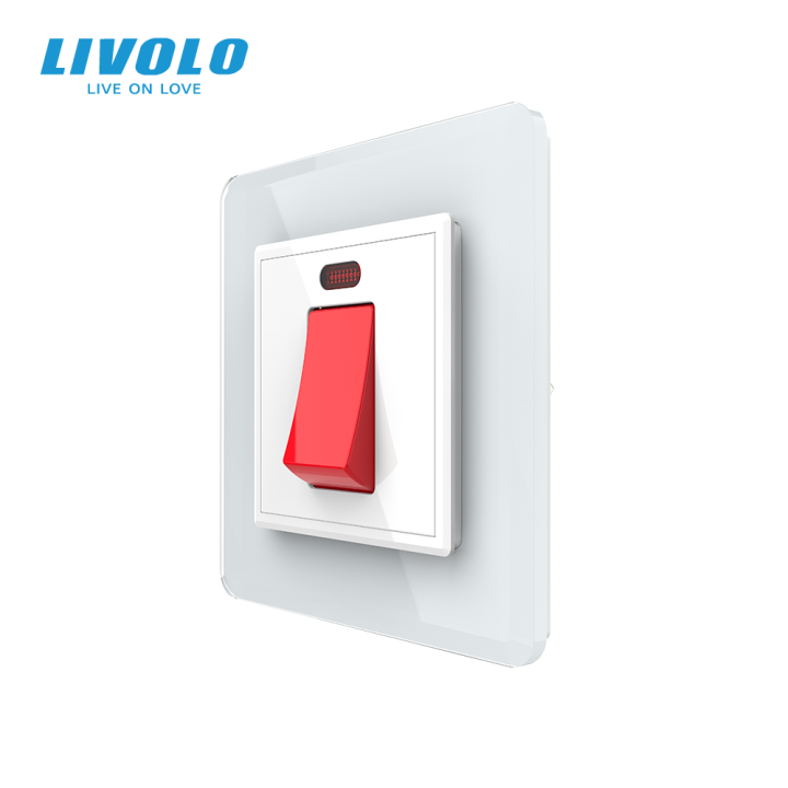 Майстер вимикач 20 ампер LIVOLO білий 2.5D скло · LIVOLO · VL-C7FCMKV20A-2WS05