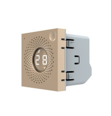 Розумний датчик температури та вологості ZigBee (термометр-гігрометр) LIVOLO, золотий, модуль без рамки (VL-FCEZ-2AP)