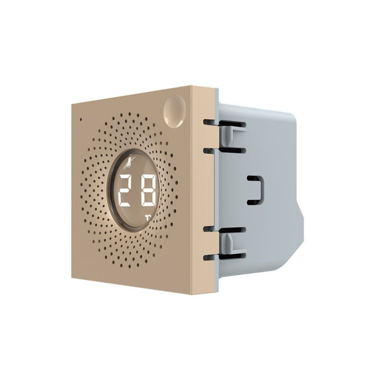 Розумний датчик температури та вологості ZigBee (термометр-гігрометр) LIVOLO, золотий, модуль без рамки (VL-FCEZ-2AP) · LIVOLO · VL-FCEZ-2AP