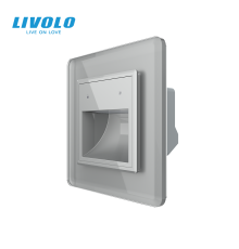 Світильник для сходів LIVOLO, сірий, 2.5D скляна рамка, регулювання яскравості та кольору світла, 220В