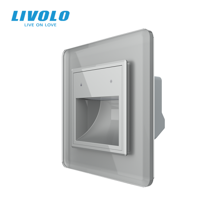 Світильник для сходів LIVOLO, сірий, 2.5D скляна рамка, регулювання яскравості та кольору світла, 220В · LIVOLO · VL-C7FCL3-2IS05