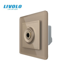 Бездотиковий вимикач 1 сенсор Livolo золотий 2.5D Sense